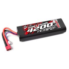 Team Corally Power Racing Lipo 30c 7,4 volt 4000mah met Dean Stekker