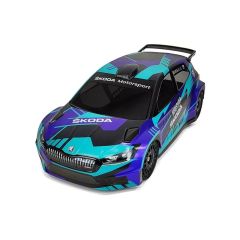 BittyDesign - SKODA Fabia RS Rally2 Clear Body 1/10 Rally 190mm, Light Weight 0,8mm (wing included) 
