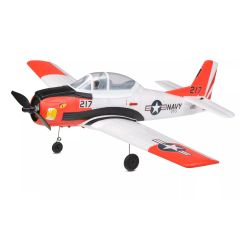 EZ-Wings - North American T-28 Trojan - Rood/Wit- RTF - 455mm - Incl 2 accu's 