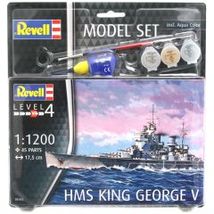 Revell 1/1200 HMS King George V - Model Set