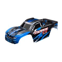 Traxxas - Body, Stampede 4X4 Brushless, blue (painted, decals applied) (TRX-6762-BLUE)