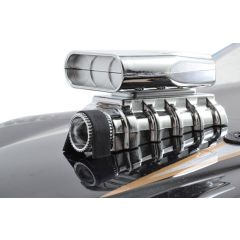 RPM Intake & blower set voor 1/8 en 1/10 bodies - Chrome