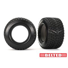 Traxxas - Tires, Gravix (belted, dual profile (4.3" outer, 5.7" inner)) (left & right)/ foam inserts (2) (TRX-7860)