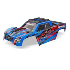 Traxxas - Body, X-Maxx Ultimate, blue (painted, decals applied) (assembled with front & rear body mounts, rear body support, and tailgate protector) (TRX-7936-GRN)