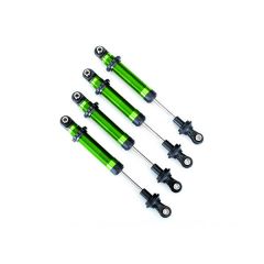 Traxxas - Shocks, GTS, aluminum (green-anodized) (assembled without springs) (4) (TRX-8160-GRN)