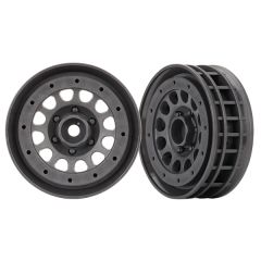 Wheels, Method 105 1.9" (charcoal gray, beadlock) (beadlock rings sold separately) (TRX-8173A)