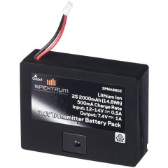 Spektrum - 2000mAh Lithium-Ion Transmitter Battery w/Integrated Charger: DX6, DX6e, DXe, 6G2&3,7&8G2