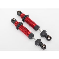 Shocks, GTS, aluminum (red-anodized) (assembled with spring retainers) (2) (TRX-8260R)