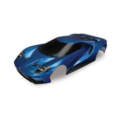 Body, Ford GT, blue (painted, decals applied) (tail lights, exhaust tips, & mounting hardware (part #8314) sold separately) 