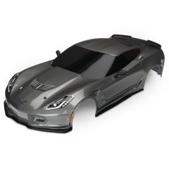 Traxxas - Body, Chevrolet Corvette Z06, grey (painted, decals applied) (TRX-8386A)