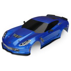 Traxxas - Body, Chevrolet Corvette Z06, blue (painted, decals applied) (TRX-8386X)