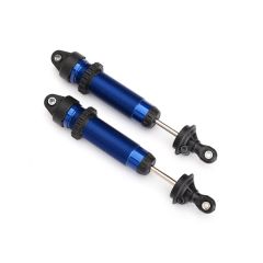 Shocks, GTR, aluminum (blue-anodized) (fully assembled w/o springs) (front, threaded) (2) (TRX-8450X)