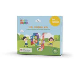 Gladi 60-Delige Knikkerbaan - Magnetisch Speelgoed