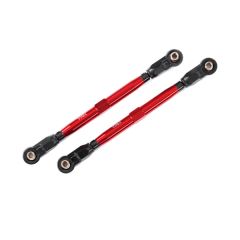 Toe links, front (TUBES red-anodized, 6061-T6 aluminum) (2) (TRX-8997R)