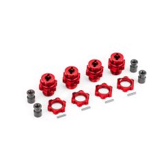 Traxxas - 17mm Wheel Hubs / Nuts, HD Red (TRX-9086-RED)
