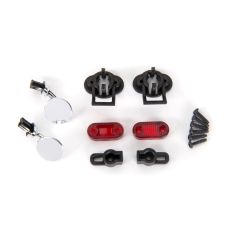 Traxxas Side mirrors (left & right)/ mounts (2)/ tail light lens (2)/ retainers (2)/ 1.6x7 BCS (self-tapping) (6) (fits #9333 or 9335 body) (TRX-9339)