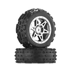 Dboots Sand Scorpion DB Tire Set Glued (Black Chrome) (2PCS/Front) (AR550005)