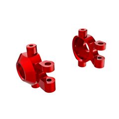 Traxxas - Steering blocks, 6061-T6 aluminum (red-anodized) (left & right) (TRX-9737-RED)