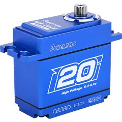 Power HD WH-20KG Waterproof servo met metalen tandwielen (aluminium behuizing)