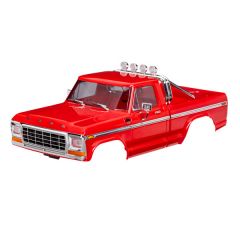 Traxxas - Body, Ford F-150 Truck (1979), complete, red (TRX-9812-RED)
