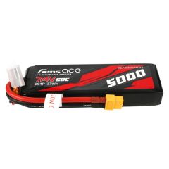 GensAce Lipo 60C 7,4 volt 5000mah met XT60 stekker