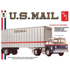 AMT 1/25 U.S. Mail Ford C-900 truck & trailer