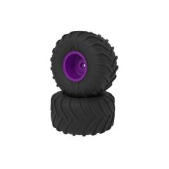 Arrma - dBoots Chevron MT Tire Set, Glued, Purple (ARA-2535)