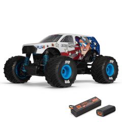 Arrma 1/16 FREEDOM FLYER GROM 4X4 RTR Brushed Monster Truck - Wit - Inclusief accu en lader