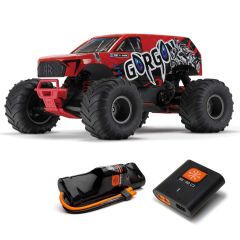 Arrma GORGON 4x2 Mega 550 Truck RTR - Rood