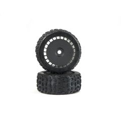 Arrma - dBoots Katar T Belted 6S Tire Set Glued (Blk) (2) (ARA550097)
