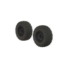 Arrma - Fortress SC Tire Set Glued Black (2) (AR550042)