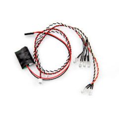 Simple LED Controller w/LED lights (4 white and 2 Red) (AX24257)