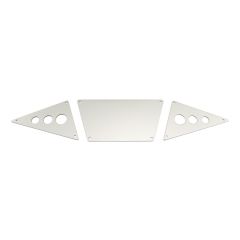 Front Skid Plates - Tube Style Bumper - Silver Aluminum (3pcs) (AX30530)