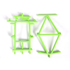 Monster Truck Cage Roof and Hood (Green) (AX31351)