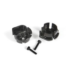 Aluminum Shock Spring Retainer - 12mm (Black) (2pcs) (AX31435)
