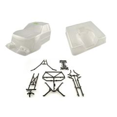 Axial Trail Honcho Truck Body - .040" uncut (Clear) w/Molded Rear Cage (AX4025)