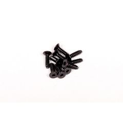 M2.6x10mm Hex Socket Tapping Flat Head (Black) (10pcs) (AXA0414)