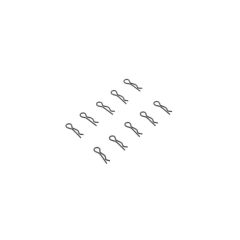 Axial - 3mm Body Clip Black (10) (AX31374)