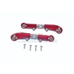 GPM Aluminium + Stainless Steel Adjustable Front Steering Tie Rod Set, Red - Arrma Typhon 6S, Limitless