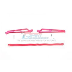 GPM - Aluminium Center Brace Bar & Chassis Brace - Red - ARRMA 1/8