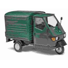 Busch Piaggio Met Laadbak Groen 1/43