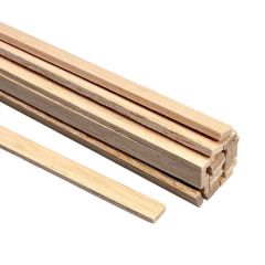 Balsa latje 6x6mm dik - 100cm lang