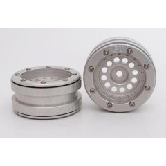 Metsafil Beadlock Wheels PT-Bullet Zilver / Zilver 1.9 (2st)
