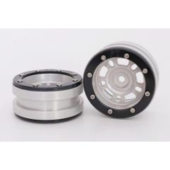 Metsafil Beadlock Wheels PT-Distractor Zilver / Zwart 1.9 (2st)