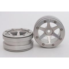 Metsafil Beadlock Wheels PT-Slingshot Zilver / Zilver 1.9 (2st)