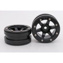 Metsafil Beadlock Wheels PT-Wave Zwart / Zwart 1.9 (2st)
