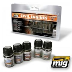 MIG Weathering Set - Civil Engines