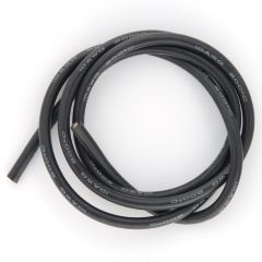 Superflex silicone kabel 10AWG, Zwart, 1 meter