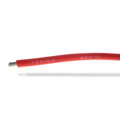 Silicone kabel 16AWG, Rood, 1 meter