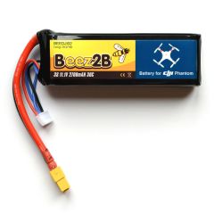 Beez2b Lipo 30c 11,1 volt 2700mah met XT60 stekker - DJI Phantom